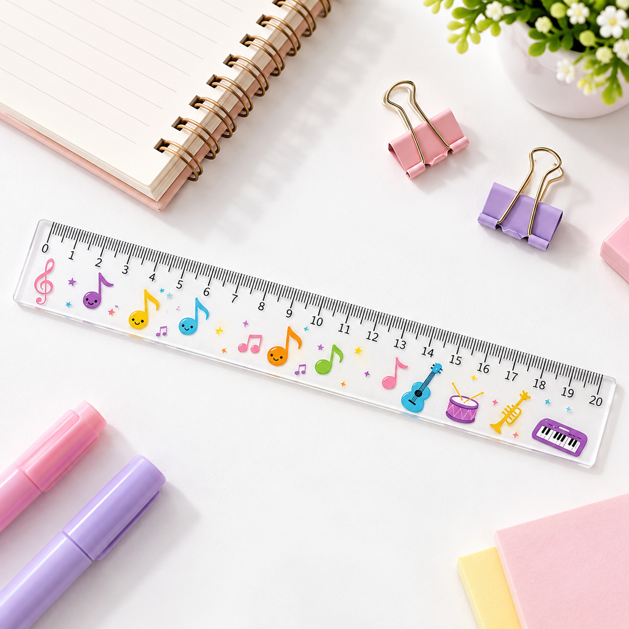 Musical Acrylic Ruler