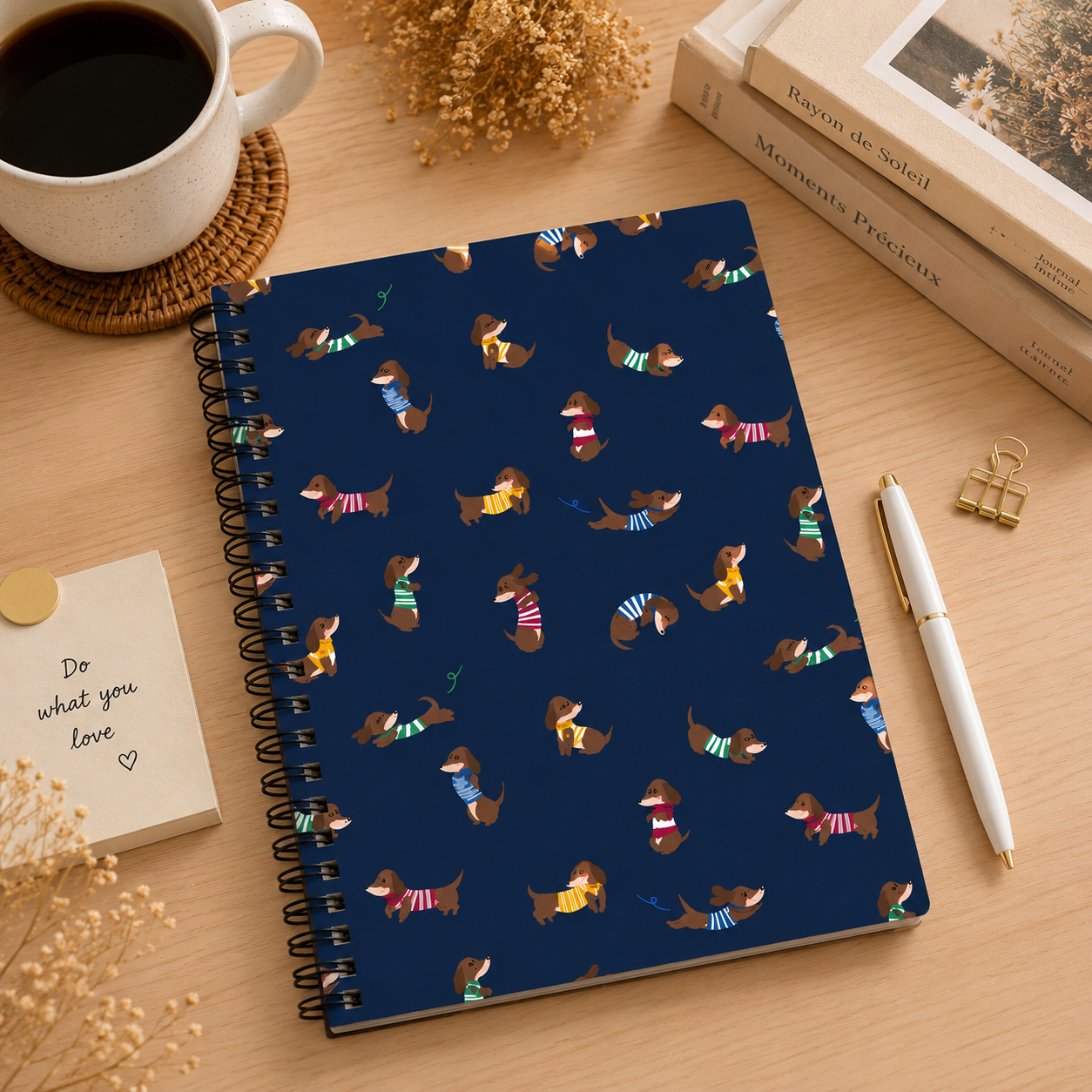 Dachshund A5 Spiral Notebook