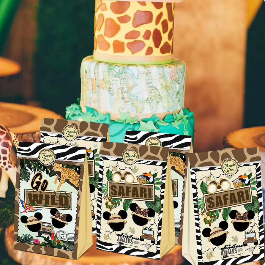 jungle themed safari birthday giveaway bags