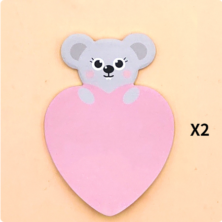 Pink Koala Sticky Notes