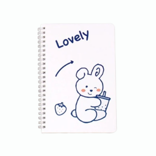 Cute Cartoon A5 Spiral Notebook (Lovely)