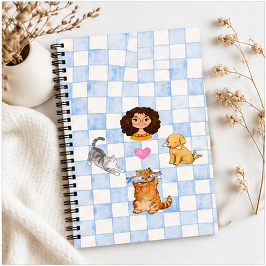 Pet Friends A5 Spiral Notebook