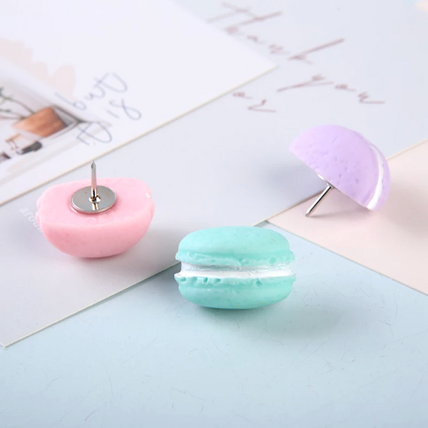 Paper Bear Shop - Kawaii Macaron Push Pins