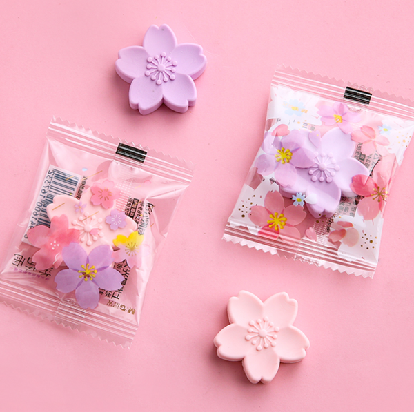 Paper Bear Shop Kawaii Cherry blossom eraser