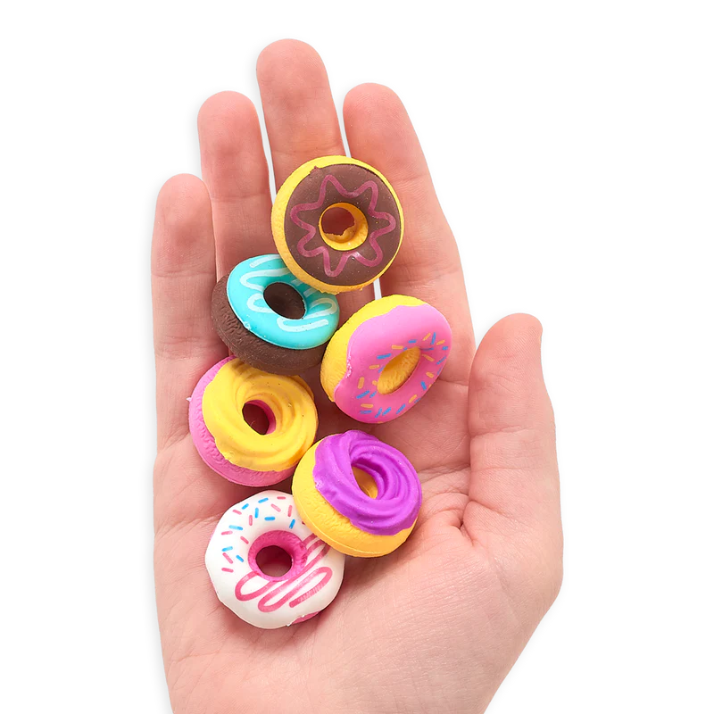 Dainty Donuts Scented Erasers - set of 6