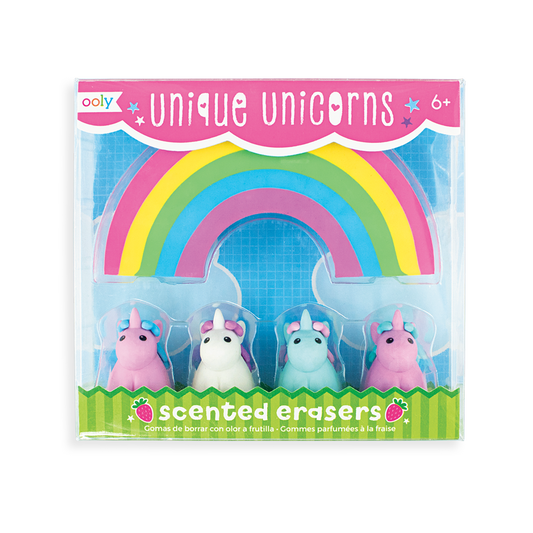 Paper Bear Shop OOLY Unique Unicorns Scented Erasers