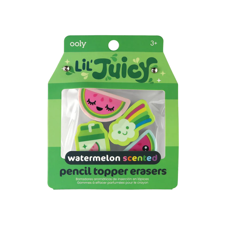 Lil’ Juicy scented topper erasers