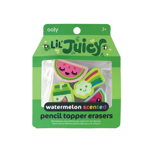Lil’ Juicy scented topper erasers