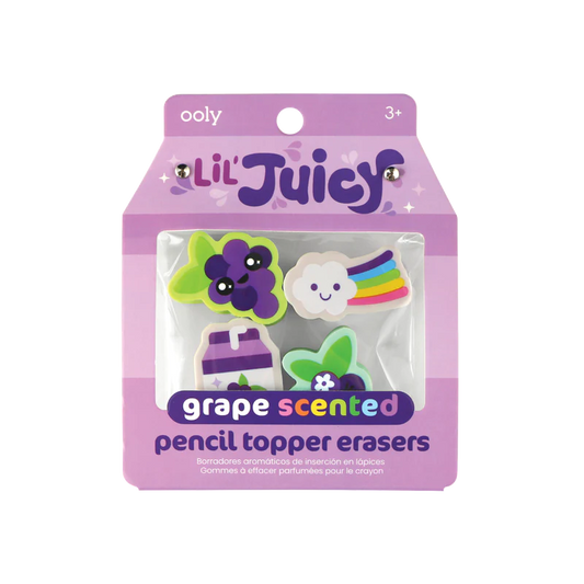 Lil’ Juicy scented topper erasers