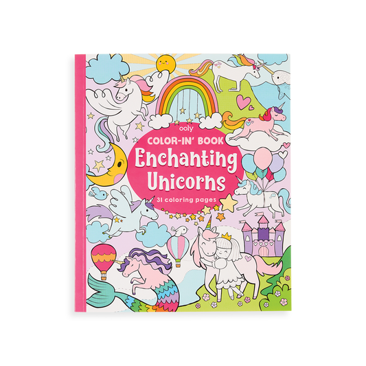 Color-in' Book: Enchanting Unicorns