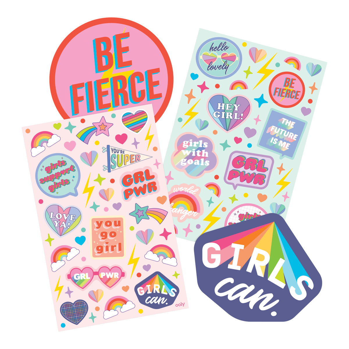 Paper Bear Shop OOLY Scented Scratch Stickers: GRL PWR