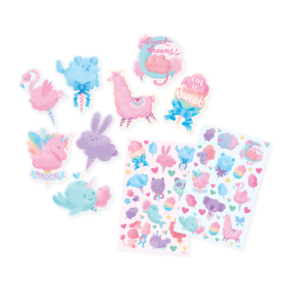 Paper Bear Shop OOLY Scented Scratch Stickers: Fluffy Cotton Candy 