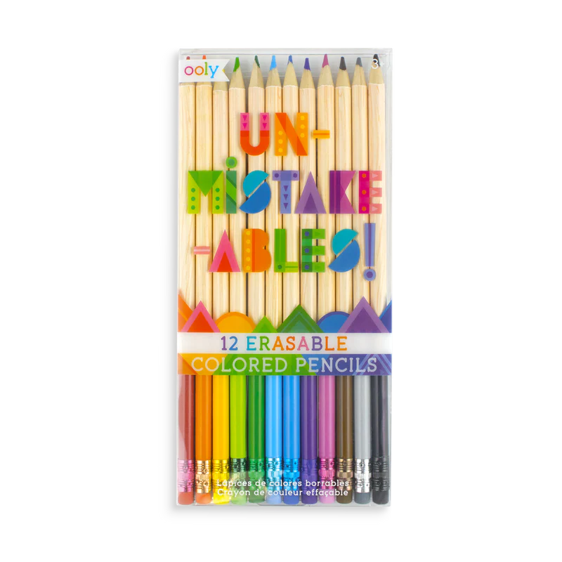 UnMistakeAbles Erasable Colored Pencils - Set of 12