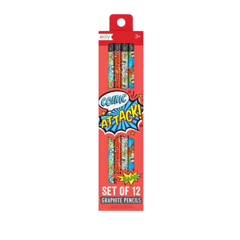 Graphite Pencils - Set of 12 - Comic Attack