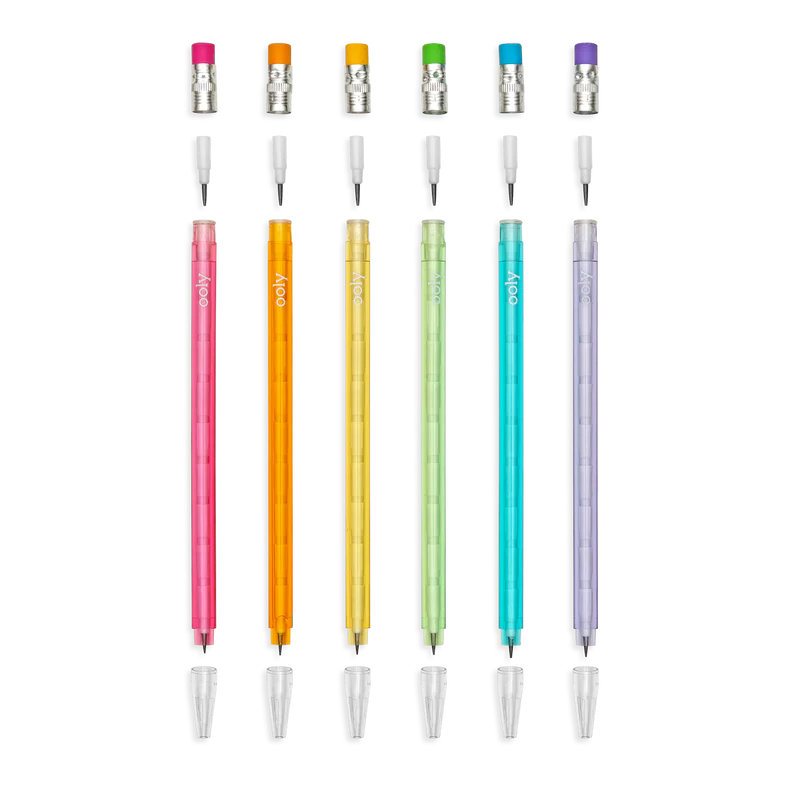 Stay Sharp Rainbow Pencils - Set of 6