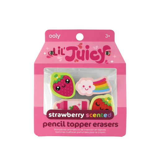 Lil’ Juicy scented topper erasers