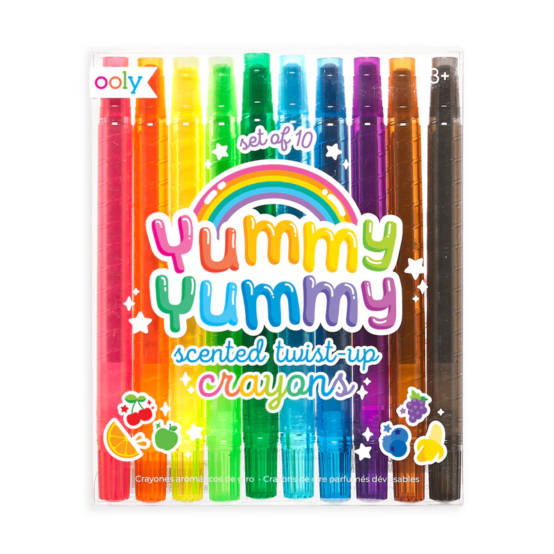 Yummy Yummy Scented Twist Up Crayons (Set of 10)