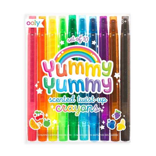 Yummy Yummy Scented Twist Up Crayons (Set of 10)