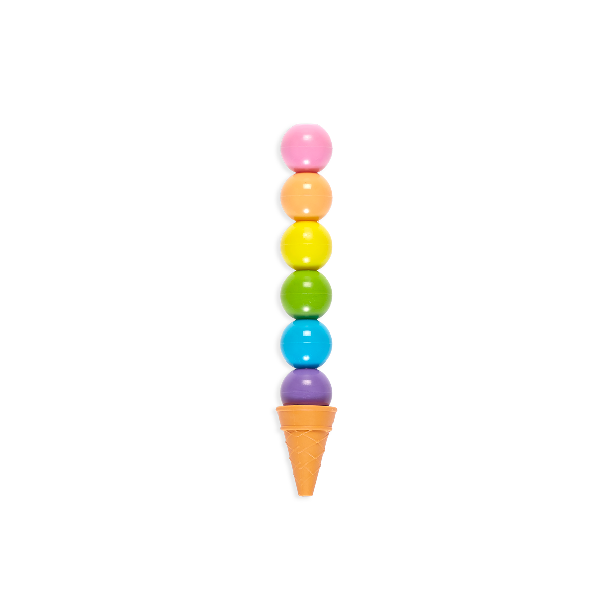 Paper Bear Shop OOLY  Rainbow Scoops Stacking Erasable Crayons 