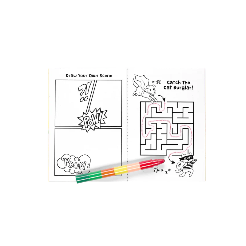 Mini Traveler Coloring & Activity Kit - Superkids & Pets
