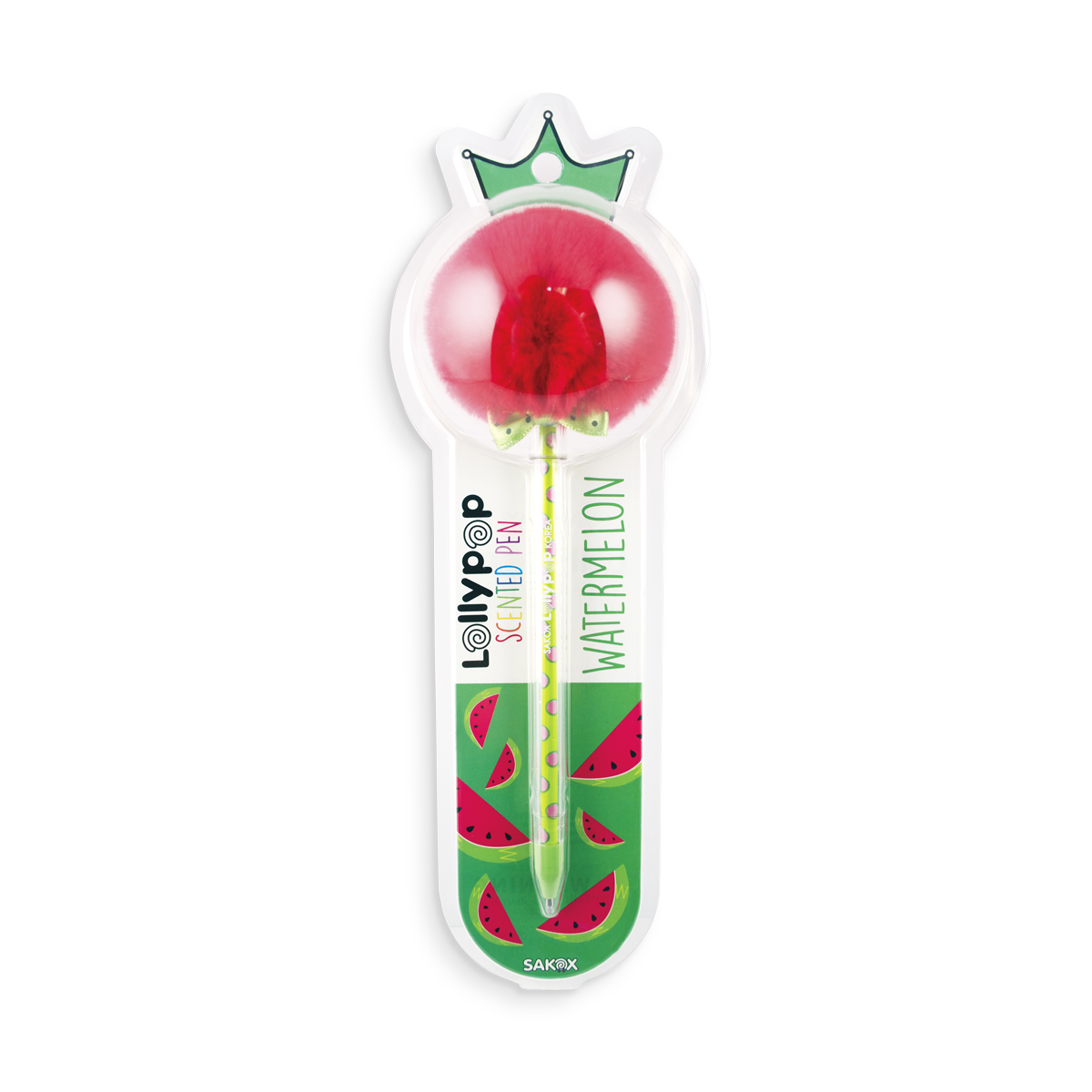 Paper Bear Shop OOLY Sakox: Scented Lollypop Pen - Watermelon