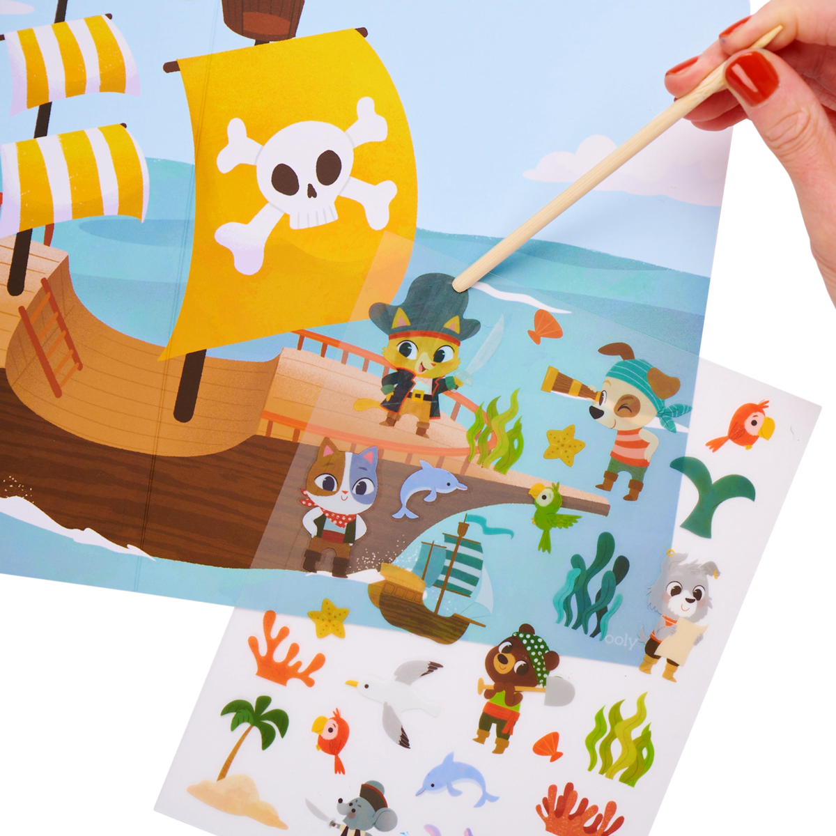 Paper Bear Shop OOLY Set The Scene Transfer Stickers Magic - Ocean Adventure 