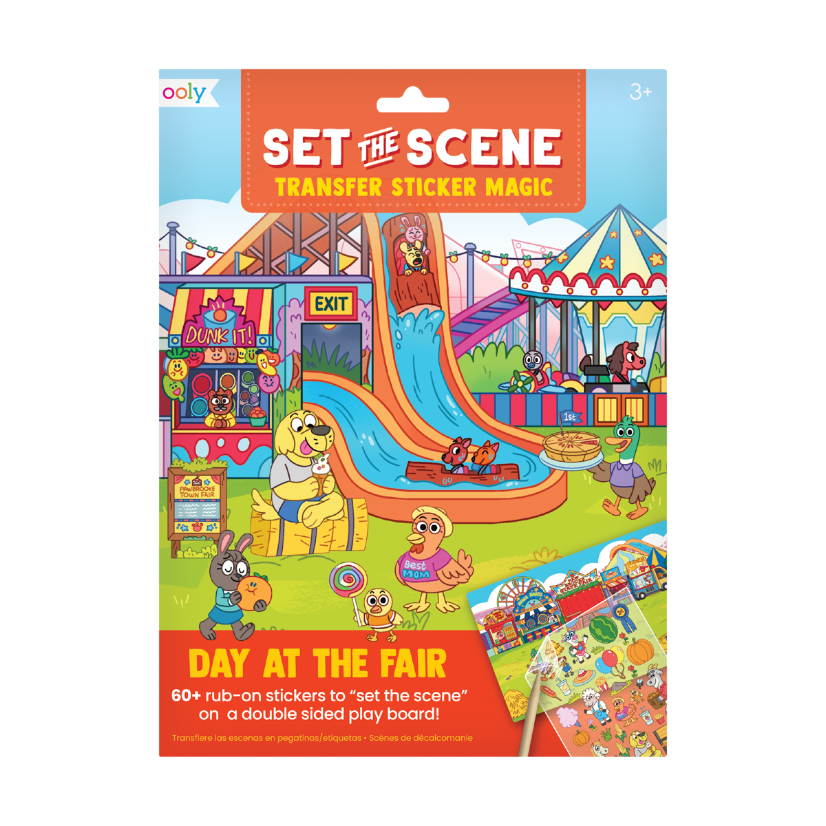 Paper Bear Shop OOLY  Set The Scene Transfer Stickers Magic - Day At The Fair