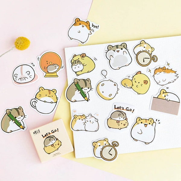 Paper Bear Shop Kawaii japanese hamster stickers