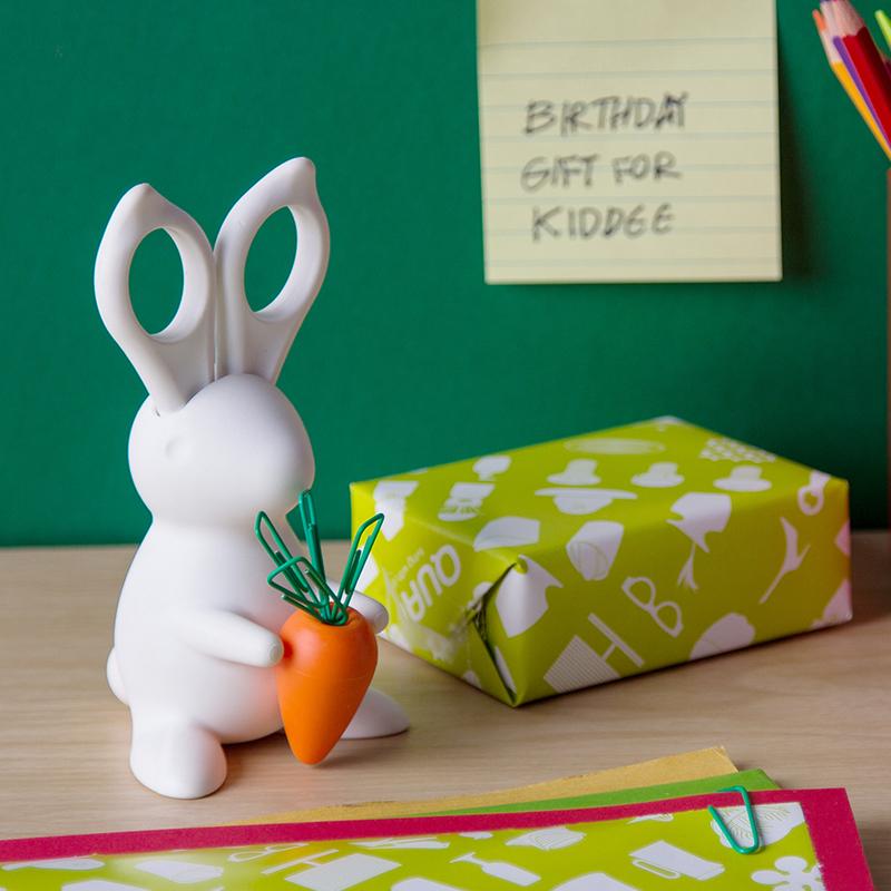 Paper Bear Shop QUALY desk bunny scissors