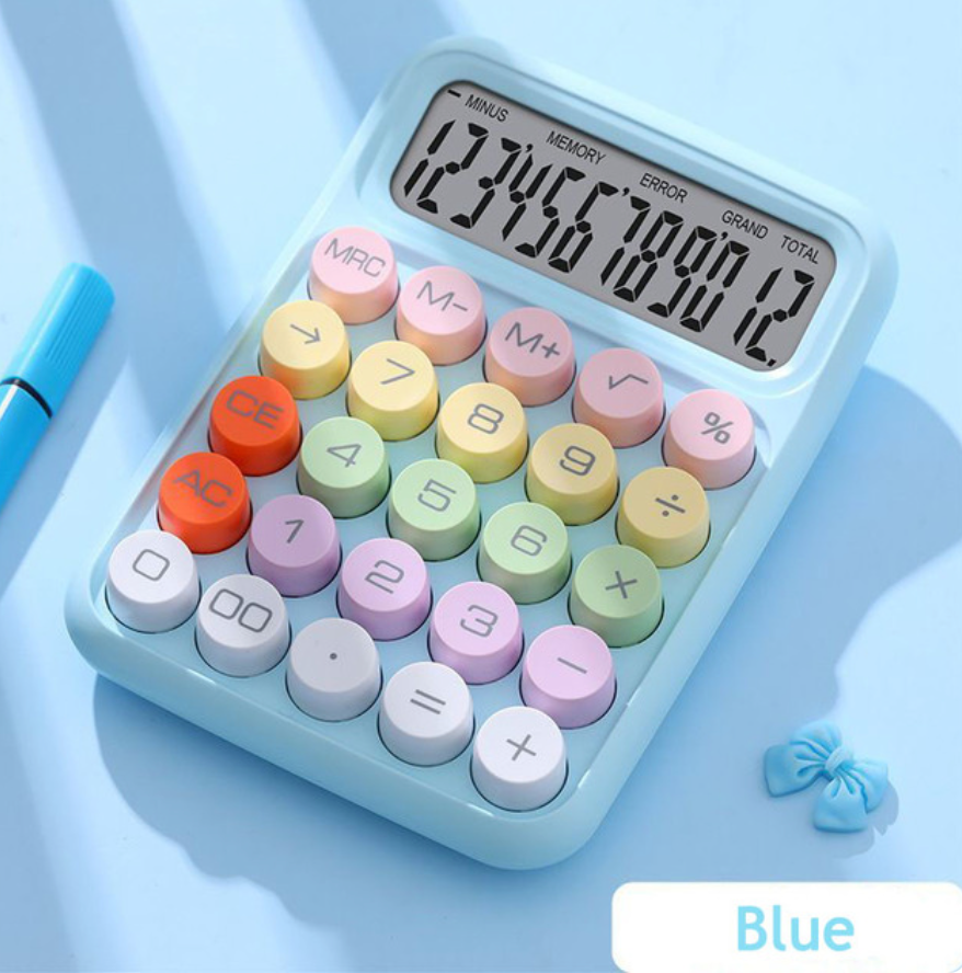 Cute candy calculator, that is so adorable. It can be easily carried anywhere, and makes solving math problems fun!